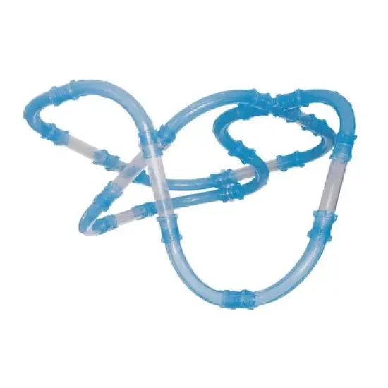 HearthSong - Tunnel Racer 71-Piece Race Car Tubular Track Set with 2 Glow-in-the-Dark Race Cars and 1 Cosmic Strobe Ball image {4}