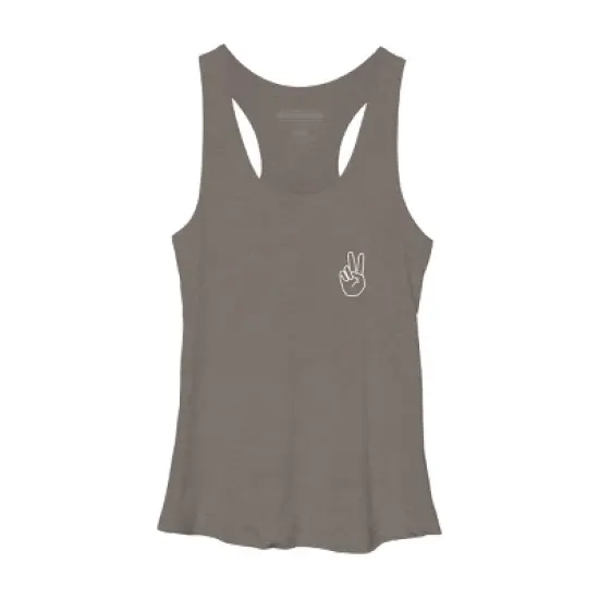 Women's Design By Humans peace By desiredesign Racerback Tank Top image {5}