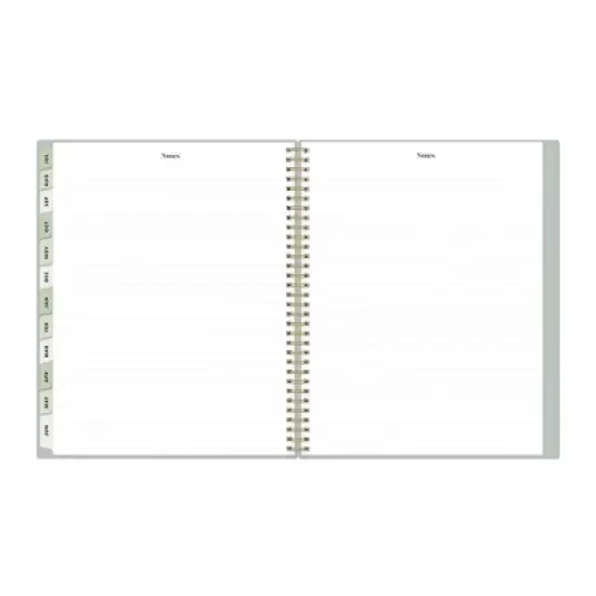 The Everygirl X Day Designer 2024-25 Weekly/Monthly Planner 11"x8.5" Wirebound Soft Sage: Adult Agenda, Tabs, July-June image {15}