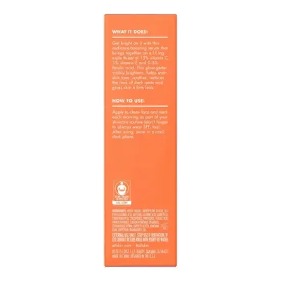 e.l.f. SKIN Bright Icon Vitamin C + E + Ferulic Face Serum - 1 fl oz image {13}