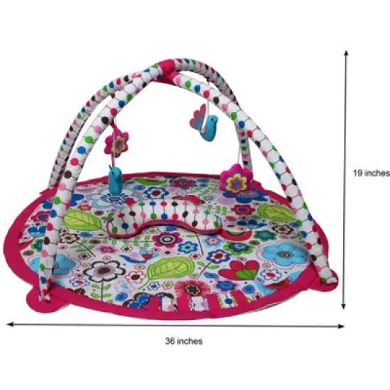 Bacati - Baby Activity Gyms & Playmats (Botanical Pink/Multi) image {5}