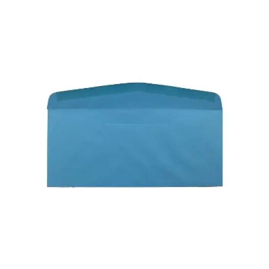 JAM Paper #10 Window Envelope 4 1/8" x 9 1/2" Blue 25/Pack (5156476) image {2}