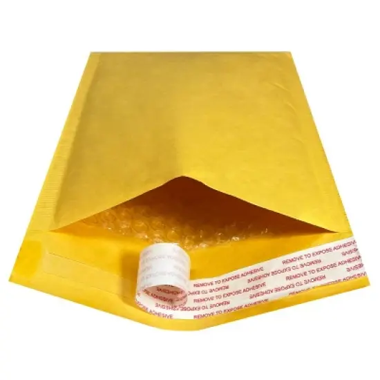 UOFFICE Pack of 25 Kraft Bubble Mailers 6.5"x10" #0 Self-Seal Padded Envelopes image {2}