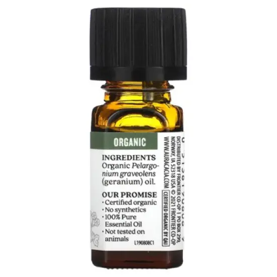 Aura Cacia Organic Geranium Pure Essential Organic - 0.25 fz image {3}
