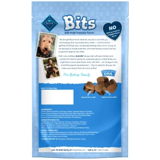 Blue Buffalo Blue Bits Natural Soft-Moist Training Dog Treats with Chicken Recipe image {1}