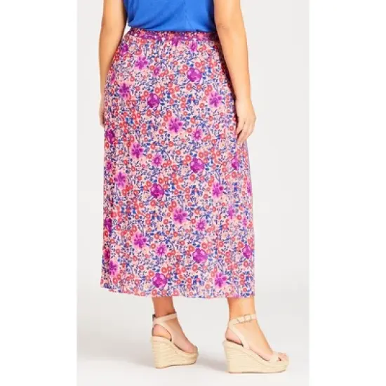 Women's Plus Size Tuscan Maxi Skirt - purple | AVENUE image {3}