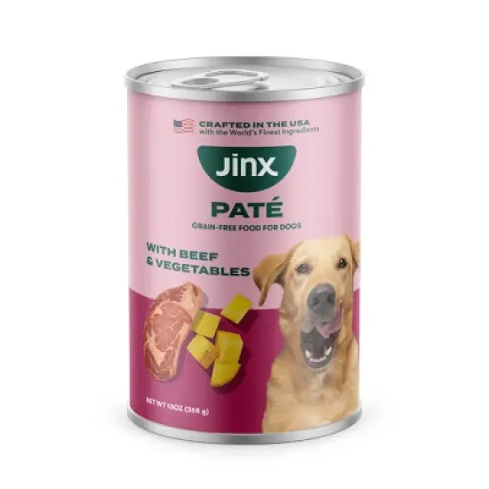Jinx Beef Flavor Pate Wet Dog Food - 13oz image {11}