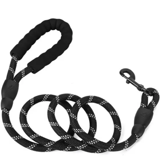 WOPET 6.5 ft Reflective Rope Dog Leash with Padded Handle for Small Medium and Large Dogs image {5}