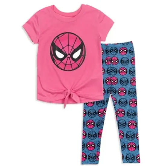 Marvel Avengers Spider-Man Graphic T-Shirt & Leggings image {7}