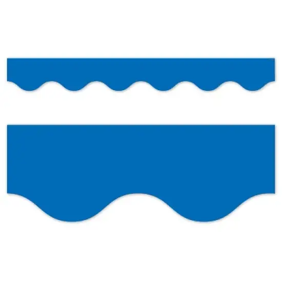 Creative Teaching Press&reg; Core Decor Blue Wavy EZ Border, Bulletin Board Border, 48 Feet Per Pack, 3 Packs image {1}