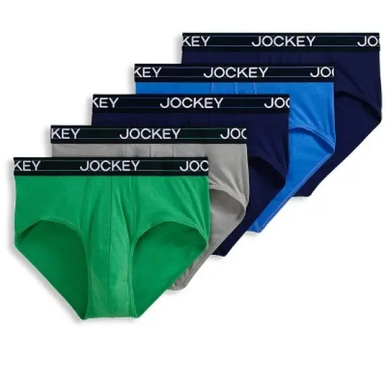 Jockey Men's Lightweight Cotton Blend Brief - 5 Pack image {5}