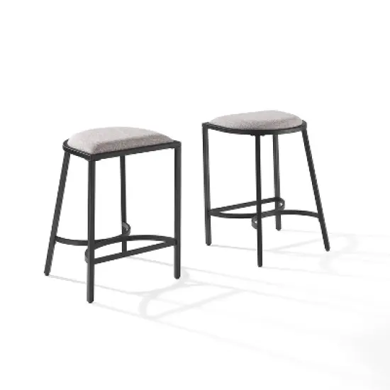 Set of 2 Ellery Counter Height Barstools - Crosley image {11}