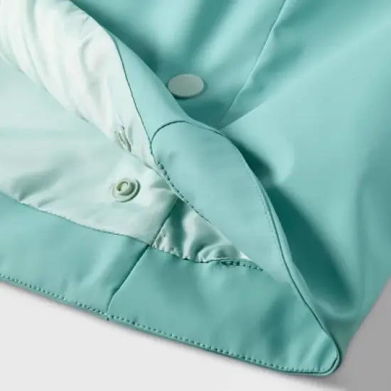 Toddler Adaptive Lightweight Rain Coat - Cat & Jack&trade; Ocean Green image {2}