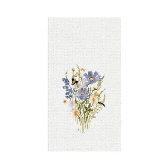C&F Home Honey Bee and Blue Floral Flowers Spring Dishtowel Home Kitchen Drying Dish Towel All Seasons Summer Decor Decoration image {3}