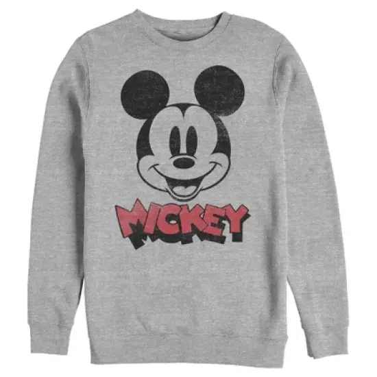 Men's Mickey & Friends Mickey Mouse Retro Headshot Sweatshirt image {3}