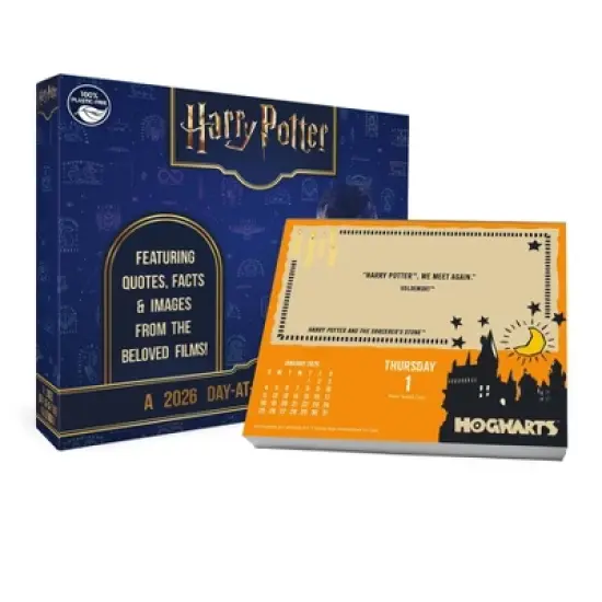 Trends International 2026 Harry Potter Dayata Time 6.12"x5.37" Box Calendar image {10}
