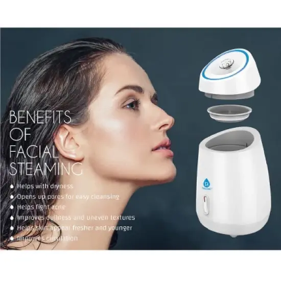 Pursonic Anti Aging Nano Facial Steamer Hot Mist Moisturizing Spa image {3}