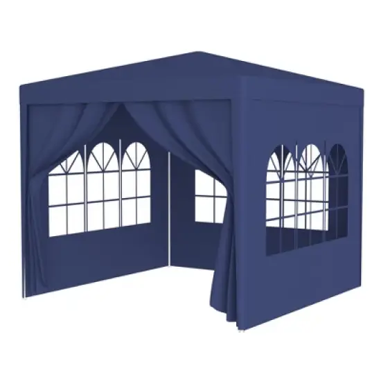 10'x10' Party Tent, Commercial Gazebo Tent With 4 Removable Walls, Windows, Zipper Door, Portable Canopy Tent image {6}