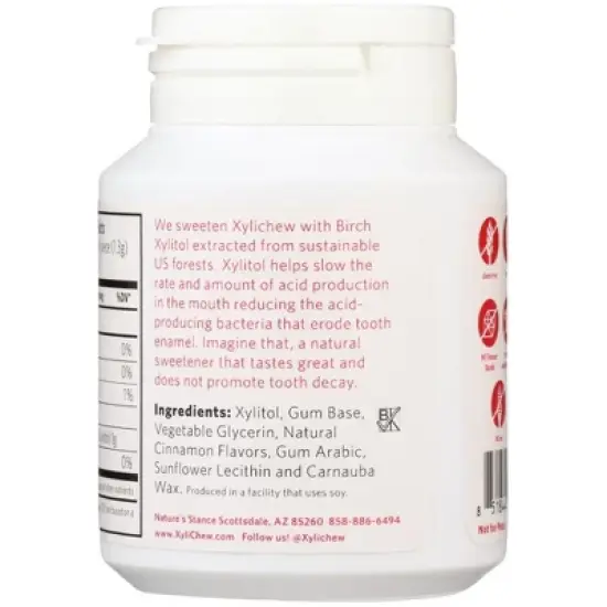 Xylichew Cinnamon Soft Chewing Gum - Case of 4/60 ct image {2}