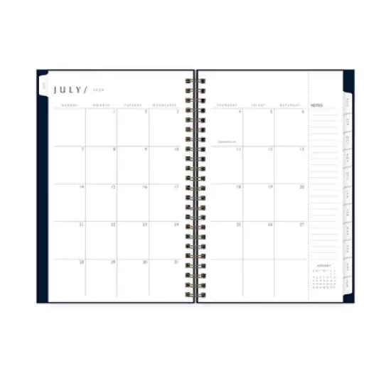 Blue Sky 2024-25 Weekly/Monthly Sustainability Planner 8"x5" Wirebound Navy: Academic & Student Agenda July-June image {5}