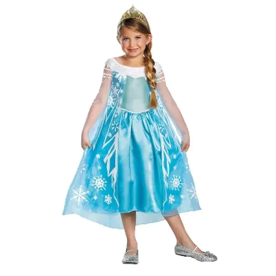 Girls' Disney Frozen Elsa Deluxe Costume image {4}