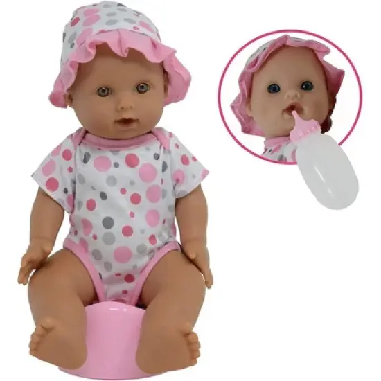 The New York Doll Collection 12 Inch Drink and Wet Potty Training Baby Doll image {10}