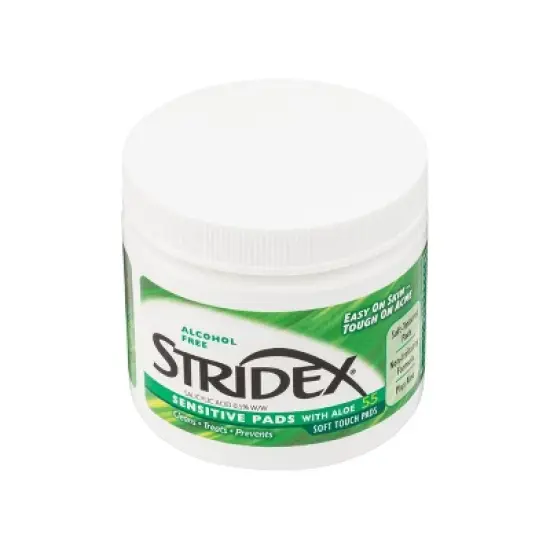 Stridex Triple Strength Acne Medication Pads for Sensitive Skin, Aloe, 55 Ct image {4}