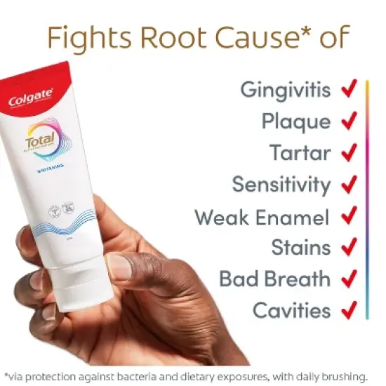 Colgate Total Active Prevention Whitening Toothpaste - Mint - 5.1oz image {8}