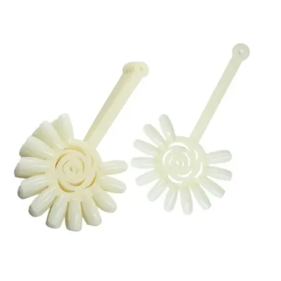 Unique Bargains Plastic Nail Art Polish Fan Display Board Practice Model Color Sticks 10pcs image {2}