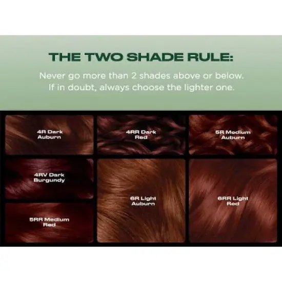 Natural Instincts Clairol Demi-Permanent Hair Color Dye Cream Kit - 6R Light Auburn, Spiced Tea image {6}