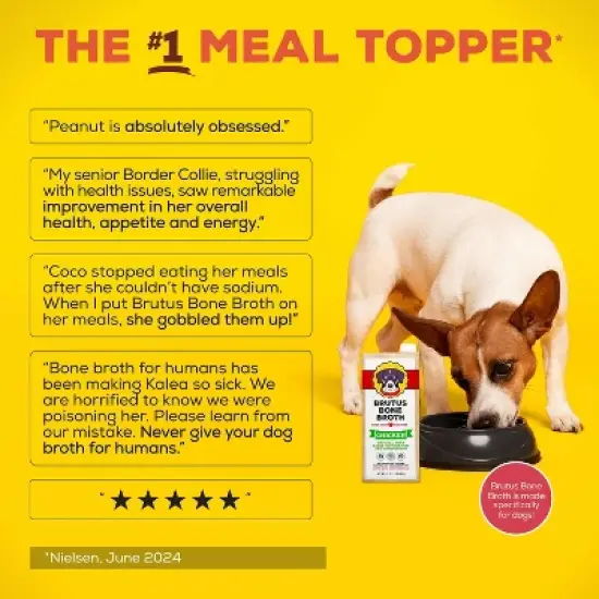 Brutus Bone Broth Hip & Joint Formula Wet Dog Food - Supplement - Chicken - 32oz image {6}