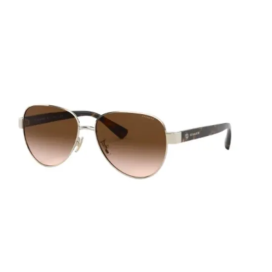 Coach HC7111 57mm Female Pilot Sunglasses image {6}