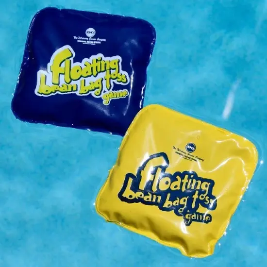 Driveway Games Floating Bean Bag Toss Inflatable Cornhole Game with Water and Weatherproof Bags Set for Adult and Kid Outdoor Swimming Pool Water Fun image {3}