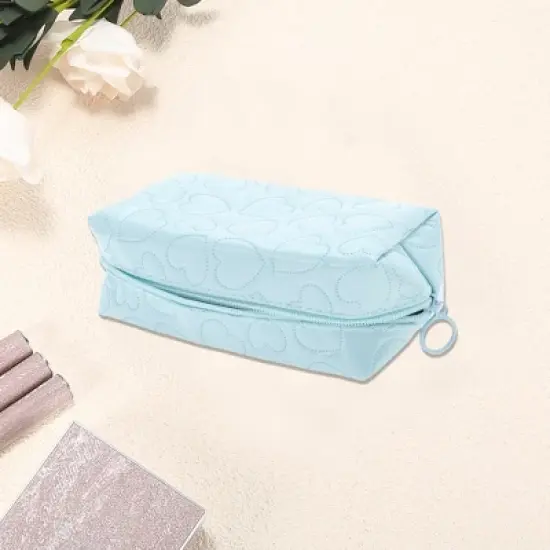 Unique Bargains Pillow Shape Heart Makeup Bag 1 Pc image {2}