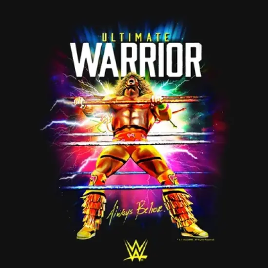 Girl's WWE Ultimate Warrior Always Believe Electric Ropes T-Shirt image {1}