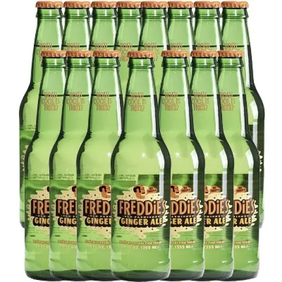 Freddie&rsquo;s Old Fashioned Soda - Ginger Ale 12oz Bottles - 15 Pack - Bright Invigorating Sparkling Flavor image {7}