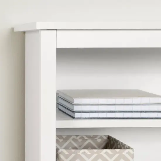 Twin Vito Bookcase Headboard   Pure White  - South Shore image {5}