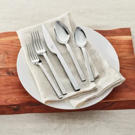 ZWILLING Squared 45-pc 18/10 Stainless Steel Flatware Set image {6}