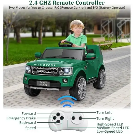 Licensed Land Rover Ride on Car, 12V 4.5 MPH Ride on Toys for Toddlers 3-8, Kids Electric Car with Parent Remote Control image {2}