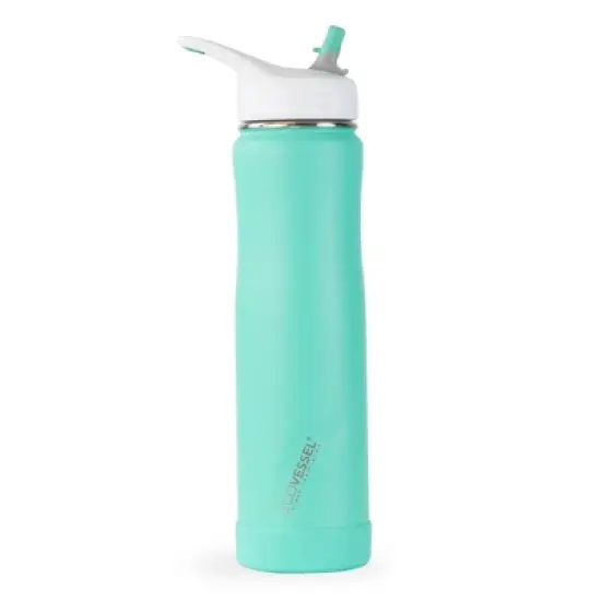 EcoVessel 24oz Summit Insulated Stainless Steel Water Bottle with Straw Top image {4}