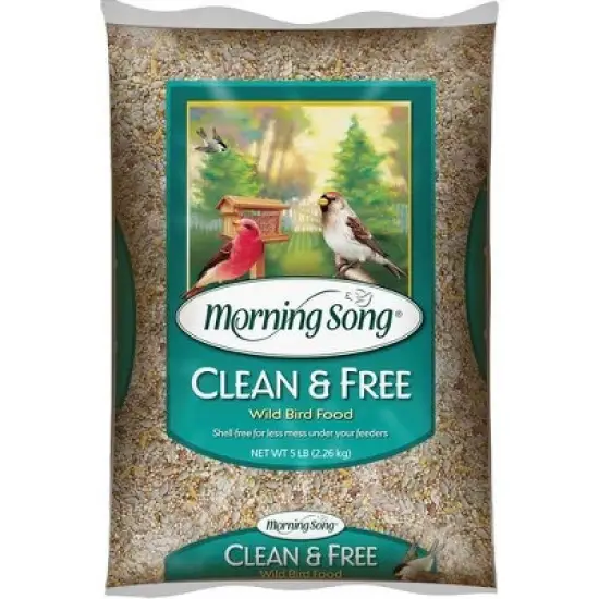 Morning Song 5 Lb. Clean & Free Shell Free Wild Bird Seed image {1}