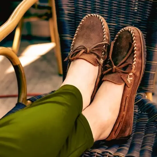 Minnetonka Men's Tie Tread Slip On Shoes image {5}