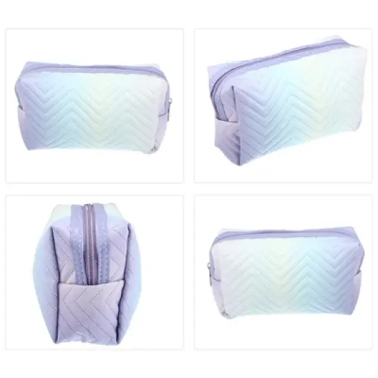 Unique Bargains Travel Makeup Bag Portable Toiletry Bag Small Cosmetic Organizer Gradient image {5}