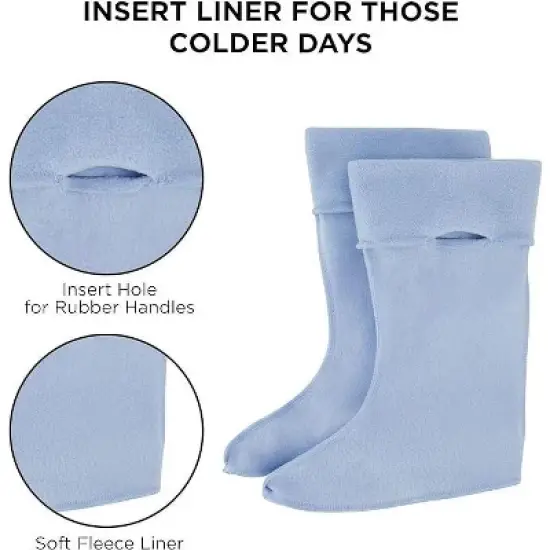 Frozen Anna & Elsa Girl's Rain Boots with Soft Removable Liner, Kids (1-8 Years) image {2}