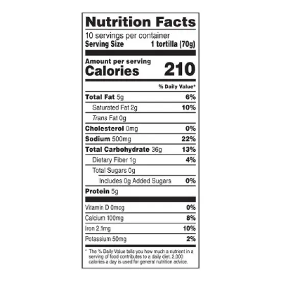 Albuquerque Burrito Size Flour Tortillas - 25oz/10ct image {2}