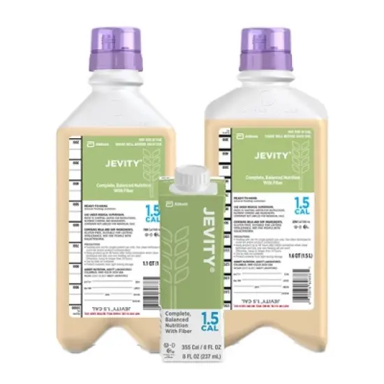 Jevity 1.5 Cal With Fiber Liquid Ready To Hang 1L/33.8 oz, Case of 8 image {1}