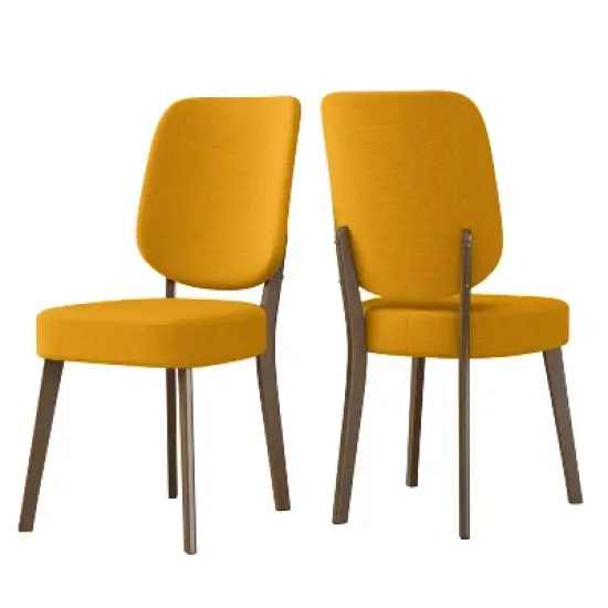 Set of 2 Soel Mid-Century Modern Armless Dining Chairs - Handy Living image {9}