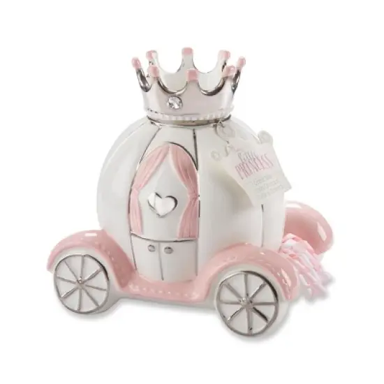 Baby Aspen "Little Princess" Carriage Ceramic Piggy Bank | BA21017NA image {6}