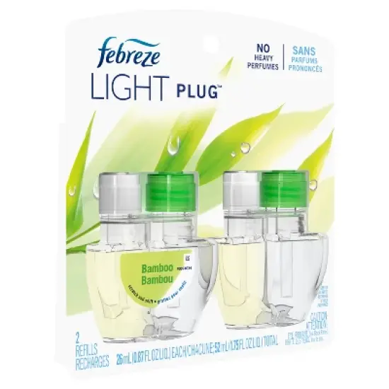 Febreze Light Plug Refill with Fade Defy Technology - Bamboo - 2pk image {13}