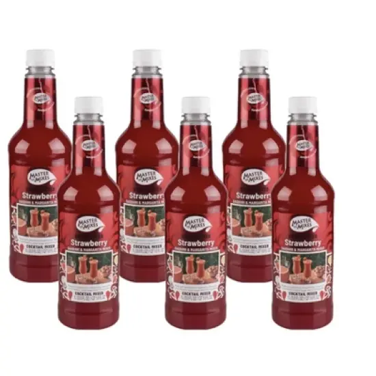 Master Of Mixes Strawberry Daiquiri Mix - 6 pack, 33.8 oz image {4}